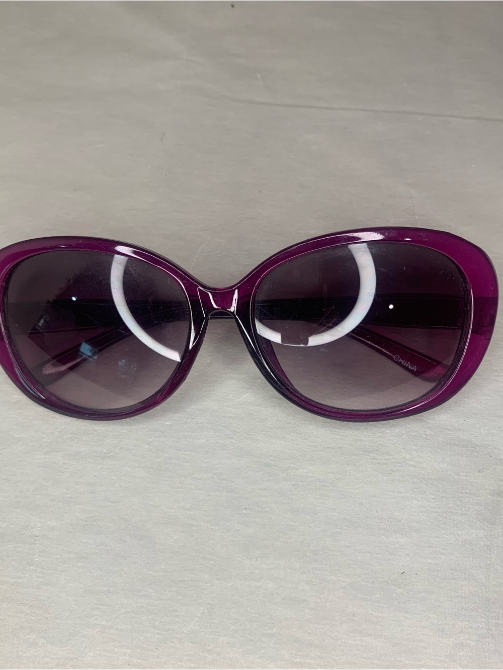 Women's Oversized Purple Sunglasses